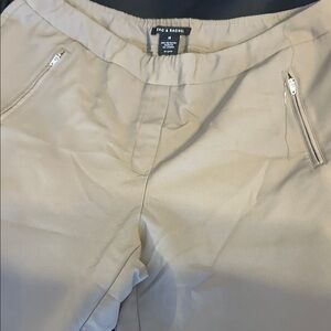 Zac & Rachel Beige Trousers with Zippered Pockets